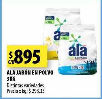 Punto Mayorista Ala jabón en polvo 3kg oferta
