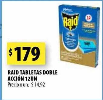 Punto Mayorista Raid tabletas doble acción 12 oferta