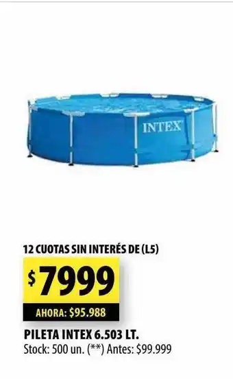 Punto Mayorista Pileta intex 6.503 lt. oferta