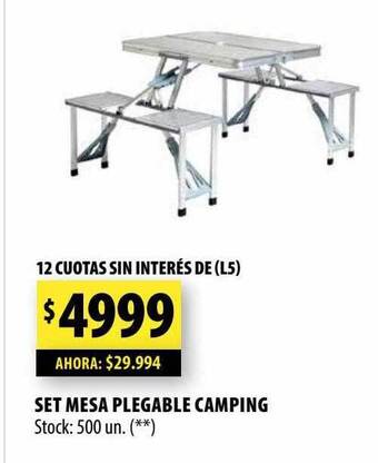 Punto Mayorista Set mesa plegable camping oferta