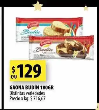 Punto Mayorista Gaona budín oferta