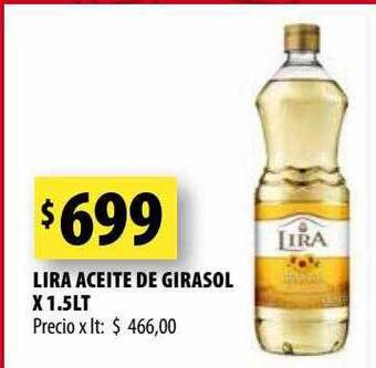 Punto Mayorista Lira aceite de girasol oferta