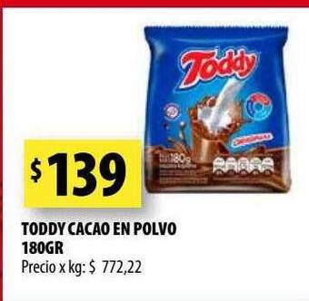 Punto Mayorista Toddy cacao en polvo oferta
