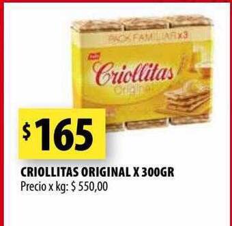Punto Mayorista Criollitas original oferta