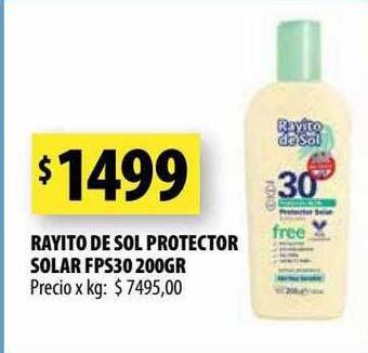 Punto Mayorista Rayito de sol protector solar fps30 oferta