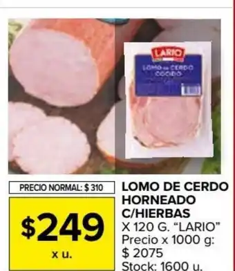 Carrefour Market Lario Lomo De Cerdo Horneado x 120g oferta
