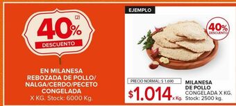 Carrefour Maxi Milanesa de pollo congelada x kg oferta