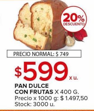 Carrefour Maxi Pan dulce con frutas x 400g oferta