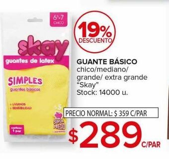 Carrefour Maxi Guante básico skay x par oferta