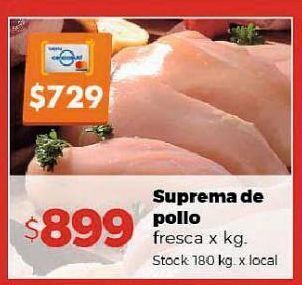 Disco Suprema de pollo fresca x kg oferta