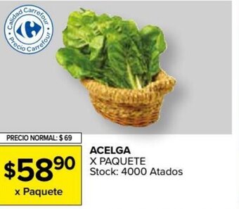 Carrefour Market Acelga x Paquete oferta