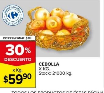 Carrefour Market Cebolla x kg oferta