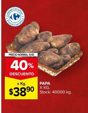 Carrefour Market Papa x kg oferta