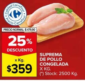 Carrefour Market Suprema De Pollo Congelada x kg oferta