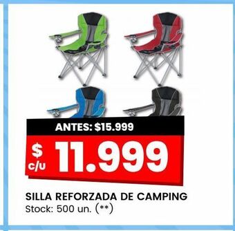 Changomas Silla reforzada de camping oferta