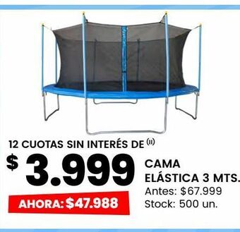 Changomas Cama elástica 3 metros oferta