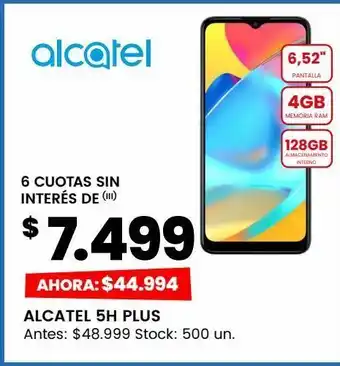 Changomas Celulares alcatel 5h plus oferta
