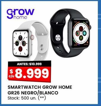 Changomas Smartwatch grow home gr26 negro/blanco oferta