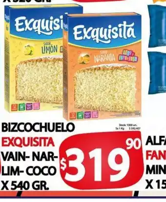 Supermercados Mariano Max Bizcochuelo Exquisita oferta