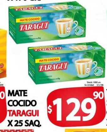 Supermercados Mariano Max Mate Cocido Taragui oferta