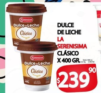 Supermercados Mariano Max Dulce de Leche La Serenisima oferta