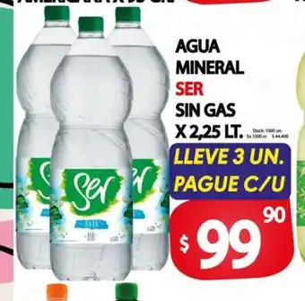Supermercados Mariano Max Agua Mineral Ser oferta