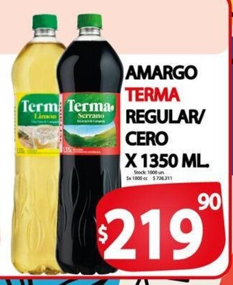 Supermercados Mariano Max Amargo Terma oferta