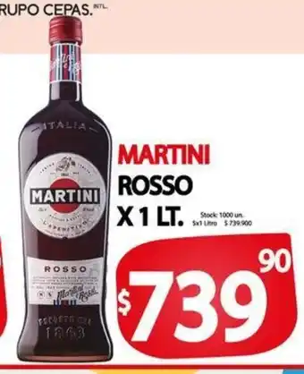 Supermercados Mariano Max Martini Rosso x 1lt oferta
