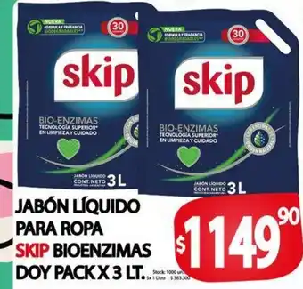 Supermercados Mariano Max Jabón Líquido Para Ropa Skip oferta