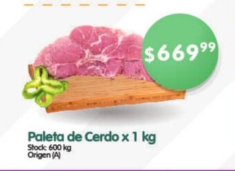 Supermercados Buenos Días Paleta De Cerdo x 1kg oferta