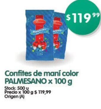 Supermercados Buenos Días Confites de Maní Color Palmesano x 100g oferta