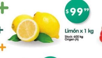 Supermercados Buenos Días Limón x 1kg oferta