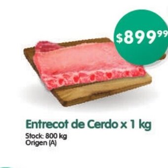 Supermercados Buenos Días Entrecot de Cerdo x 1 kg oferta