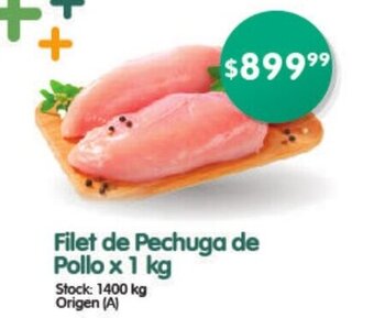 Supermercados Buenos Días Filet de Pechuga De Pollo x 1 kg oferta