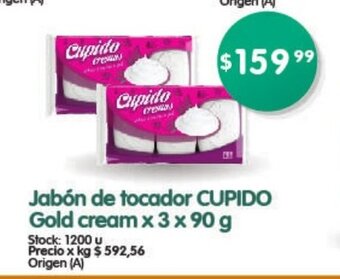 Supermercados Buenos Días Jabón de Tocador Cupido Gold Cream x 3 x 90g oferta