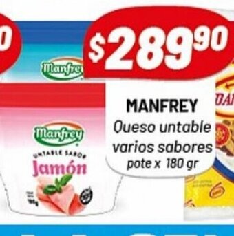 Almacor Manfrey Queso Untable Varios Sabores oferta