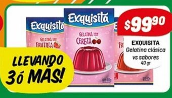 Almacor Exquisita Gelatina Clásica vs Sabores oferta
