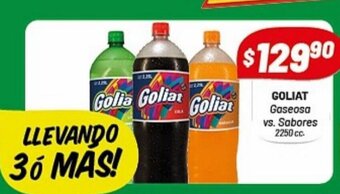 Almacor Goliat Gaseosa vs Sabores oferta
