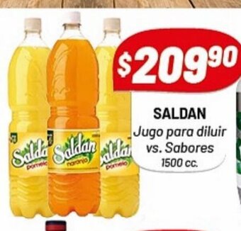 Almacor Saldan Jugo Para Diluir vs Sabores 1500cc oferta