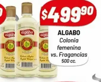 Almacor Algabo Colonia Femenina vs Fragancias 500cc oferta