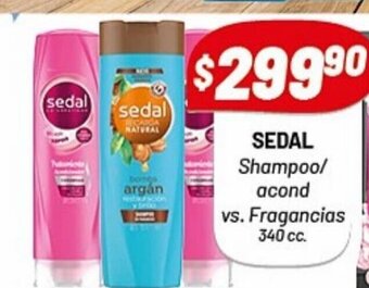 Almacor Sedal Shampoo / Acond vs Fragancias oferta