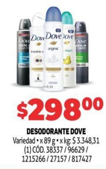 Makro Desodorante Dove oferta