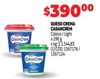 Makro Queso Crema Casancrem oferta