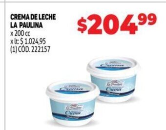 Makro Crema De Leche La Paulina oferta