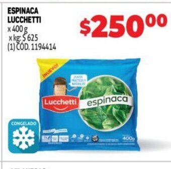 Makro Espinaca Lucchetti oferta