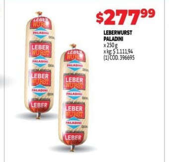 Makro Leberwurst Paladini oferta