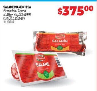 Makro Salame Piamontesa oferta