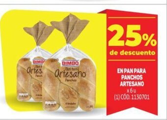 Makro En Pan Para Panchos Artesano oferta