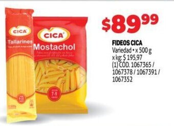 Makro Fideos Cica oferta