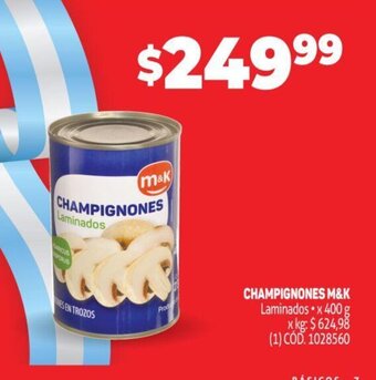 Makro Champignones M&K oferta